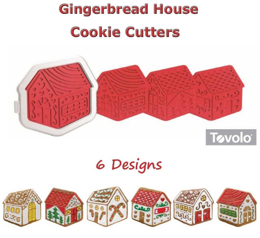 Christmas Gingerbread House Cookie Cutters, Tovolo Xmas Baking Decorating New eBay
